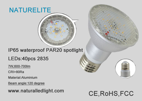 Kitchen  7W Led Spot  Par20  IP65   600 - 700lm CRI 80Ra 40pcs 2835