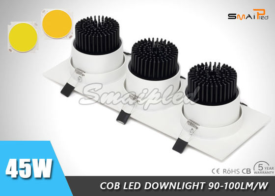 Adjustable 3 x 15w LED Ceiling Downlights / LED Wall Downlights Dimmable