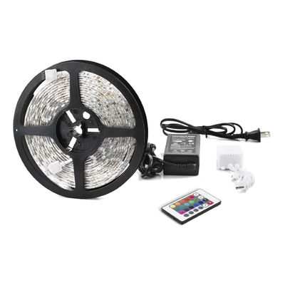 SMD5050 150Led RGB Flexible LED Strip Light Kits 24Keys For Hallways