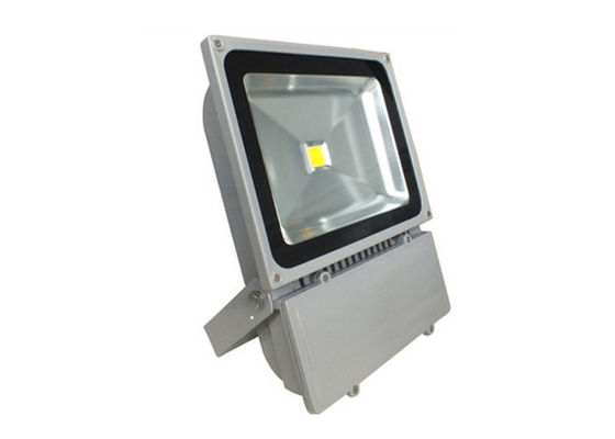 100w Pure White Outdoor LED Flood Lighting With Bridgelux Chips / Toughened Glass