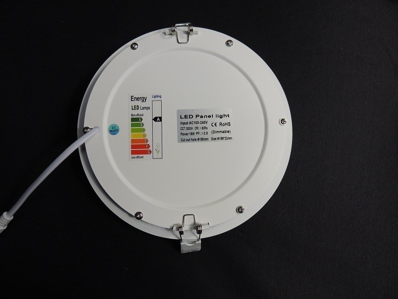 High Power Led Panel Light High Power 16W LED Flat Panel Light Round , LED Ceiling Panel Light For ...