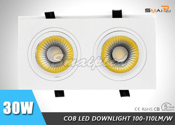 Square AC85 - 265V Shower Rated IP44 LED Downlights For Bathroom