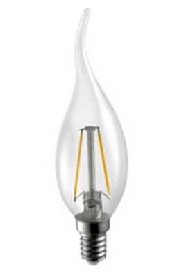 Eco friendly CRI 80 2 Watt E14 Led Candle Bulb Energy Saving 350lm - 380lm