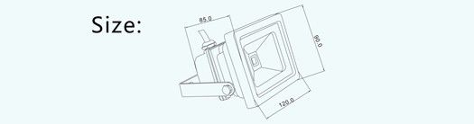 10Watt Waterproof High Power Led Floodlight IP65 Patented Driver Energy-Saving