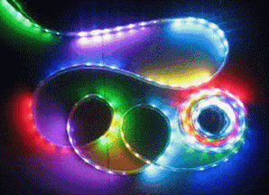 Bright RGB Digital LED Strip Light Kits SMD 5050 30leds/m With IC Blister Package