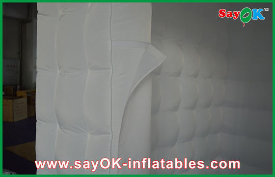 2.6m Height White Quadrate Strong Oxford Cloth Photobooth With LED Light
