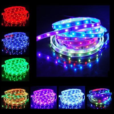 5 Meter Low Voltage RGB Led Strips 12V Flexible SMD 5050 60led 50000Hours