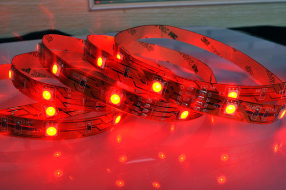 RGB 60Leds Low Voltage LED Strip Lights Waterproof DC24V SMD5050 With Adapter