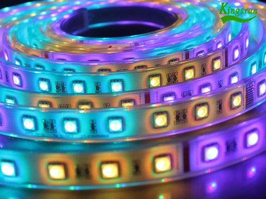 Multi Color Led Strip Light Low Voltage IP67 / SMD5050 RGB Led Rope Lights