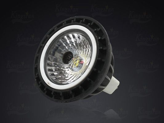 Black PC Body MR16 High Power LED Spotlights Energy Saving , Bridgelux LED Chip