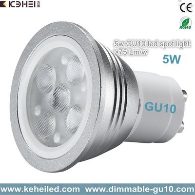5W high power gu10 led spot light with Lextar 3030 chips 70lm/w chip