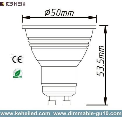 5W high power gu10 led spot light with Lextar 3030 chips 70lm/w chip