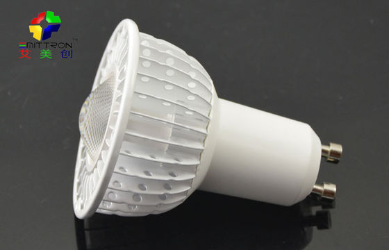 Sliver 5 Watt GU10 LED Spot Light Fixture Energy Saving 60Hz , 2800K - 7500K