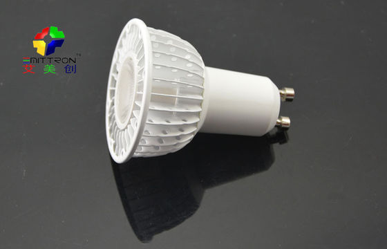 Sliver 5 Watt GU10 LED Spot Light Fixture Energy Saving 60Hz , 2800K - 7500K