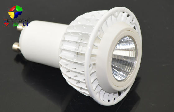 Sliver 5 Watt GU10 LED Spot Light Fixture Energy Saving 60Hz , 2800K - 7500K