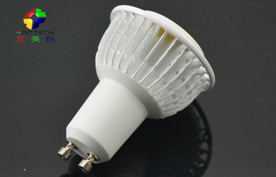 Sliver 5 Watt GU10 LED Spot Light Fixture Energy Saving 60Hz , 2800K - 7500K