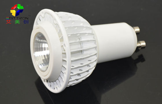 Sliver 5 Watt GU10 LED Spot Light Fixture Energy Saving 60Hz , 2800K - 7500K