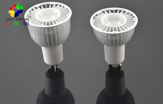Sliver 5 Watt GU10 LED Spot Light Fixture Energy Saving 60Hz , 2800K - 7500K