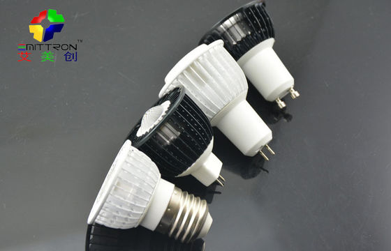 Sliver 5 Watt GU10 LED Spot Light Fixture Energy Saving 60Hz , 2800K - 7500K
