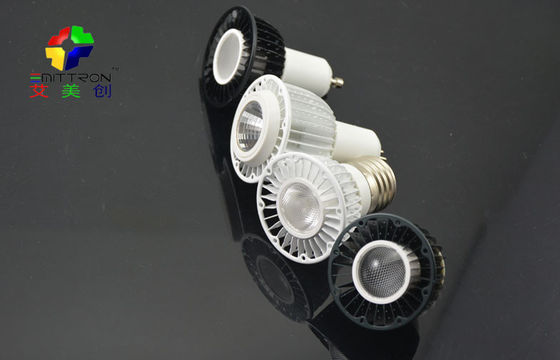 Sliver 5 Watt GU10 LED Spot Light Fixture Energy Saving 60Hz , 2800K - 7500K
