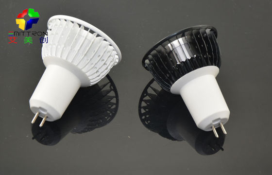 Sliver 5 Watt GU10 LED Spot Light Fixture Energy Saving 60Hz , 2800K - 7500K