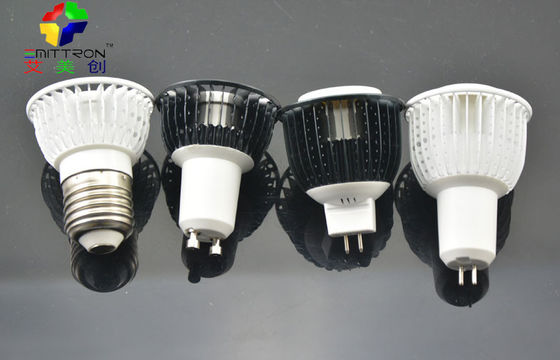 Sliver 5 Watt GU10 LED Spot Light Fixture Energy Saving 60Hz , 2800K - 7500K