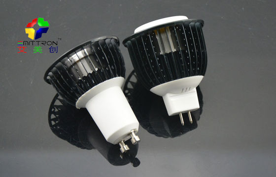 Sliver 5 Watt GU10 LED Spot Light Fixture Energy Saving 60Hz , 2800K - 7500K
