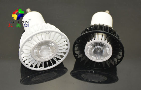 Sliver 5 Watt GU10 LED Spot Light Fixture Energy Saving 60Hz , 2800K - 7500K