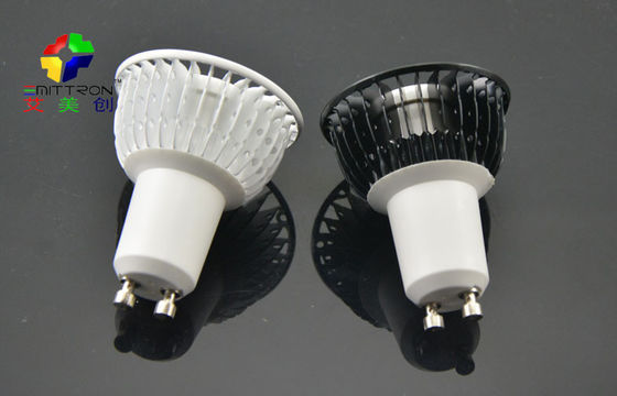 Sliver 5 Watt GU10 LED Spot Light Fixture Energy Saving 60Hz , 2800K - 7500K