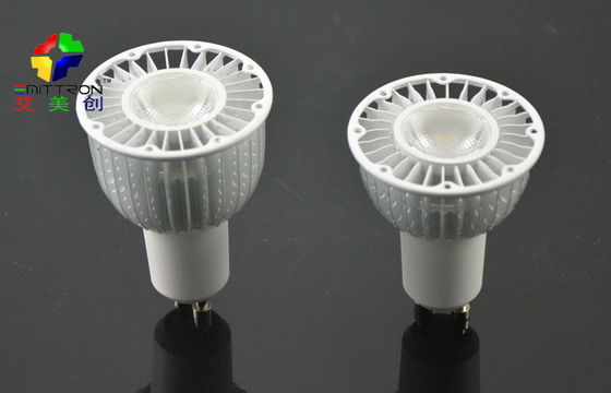 Sliver 5 Watt GU10 LED Spot Light Fixture Energy Saving 60Hz , 2800K - 7500K
