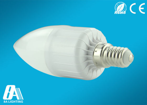 Indoor E14 LED Candle Bulbs 3 watt , Warm White LED Light Bulbs For Home