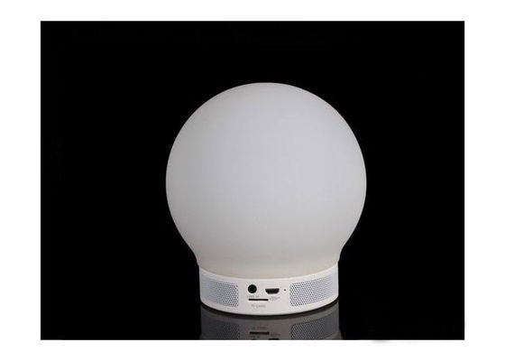 Indoor Mobile Wireless Bluetooth Mini Speaker , Led Light Bulb Bluetooth Speaker