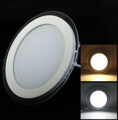 Aluminio redondo ahuecado de la luz del panel de Dimmable LED con IP40